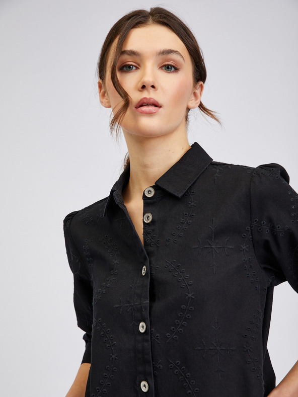 Orsay Schwarzes Damen-Denim-Kleid ORSAY