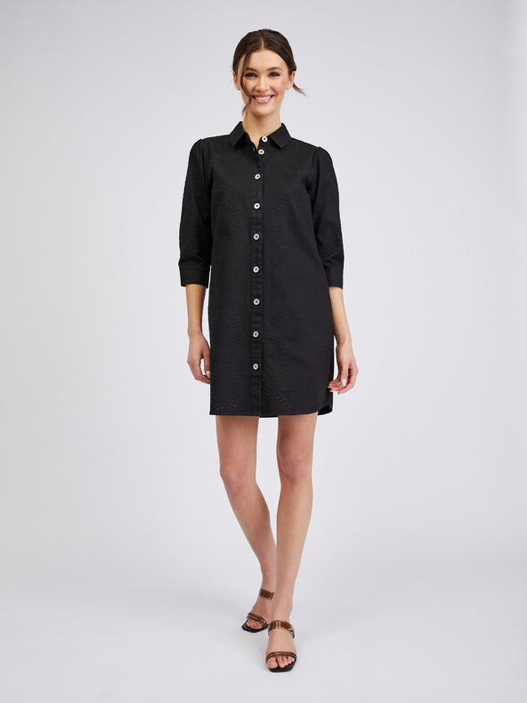 Orsay Schwarzes Damen-Denim-Kleid ORSAY