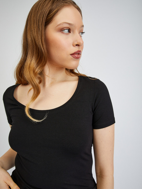 Orsay Schwarzes Damen Basic T-Shirt von ORSAY