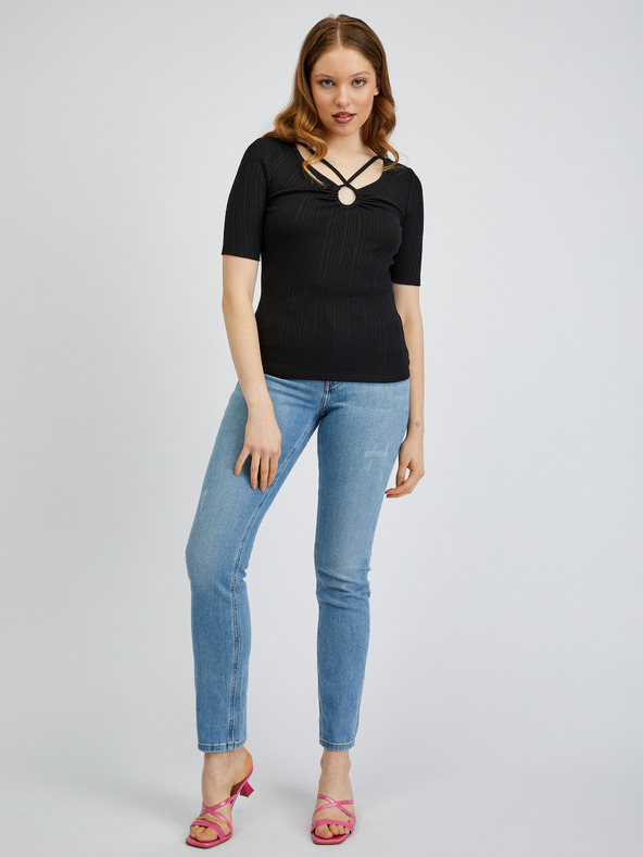 Orsay Schwarzes Damen-T-Shirt ORSAY