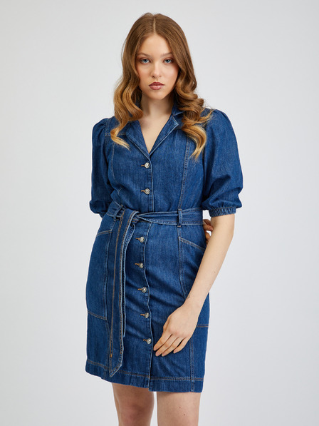 Orsay Dunkelblaues Damen-Denim-Kleid ORSAY