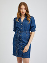 Orsay Dunkelblaues Damen-Denim-Kleid ORSAY