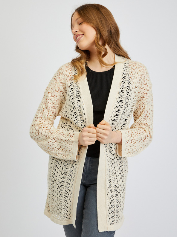 Orsay Weiße Damen-Strickjacke ORSAY