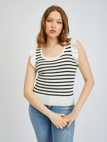 Orsay Schwarz-weiß gestreiftes Damen-T-Shirt ORSAY