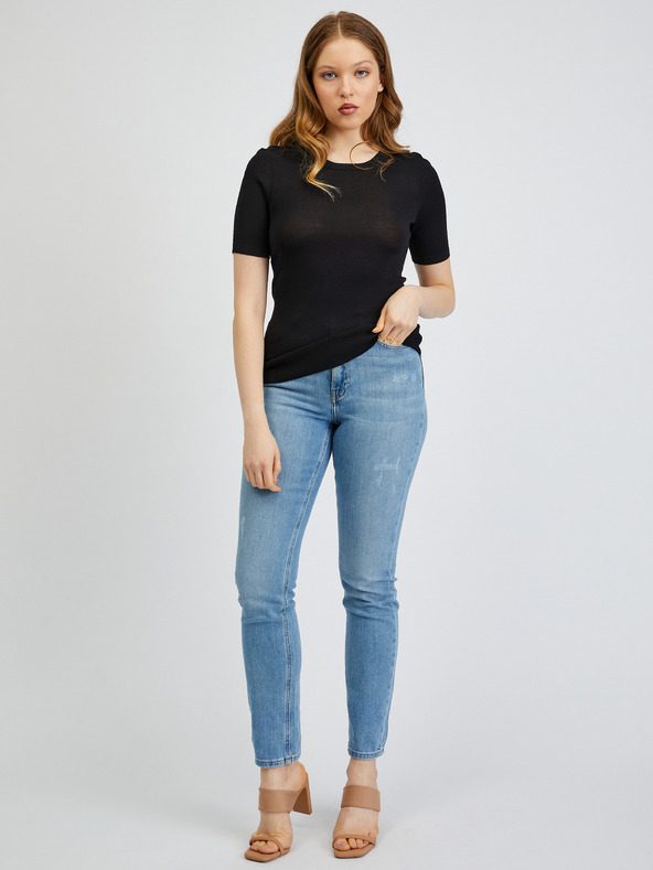 Orsay Schwarzes Damen-Pullover-Shirt ORSAY