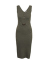 Orsay Khakifarbenes Damen-Pullover-Kleid ORSAY