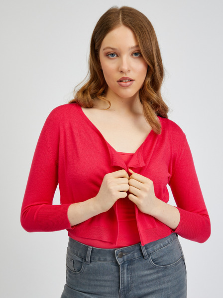 Orsay Dunkelrosa Damen-Cropped-Cardigan ORSAY