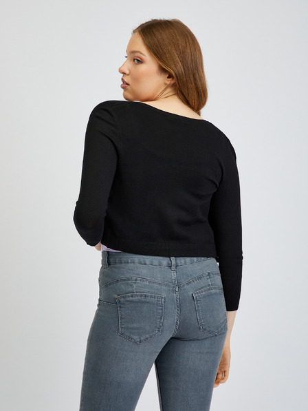 Orsay Schwarze Damen-Cropped-Strickjacke ORSAY
