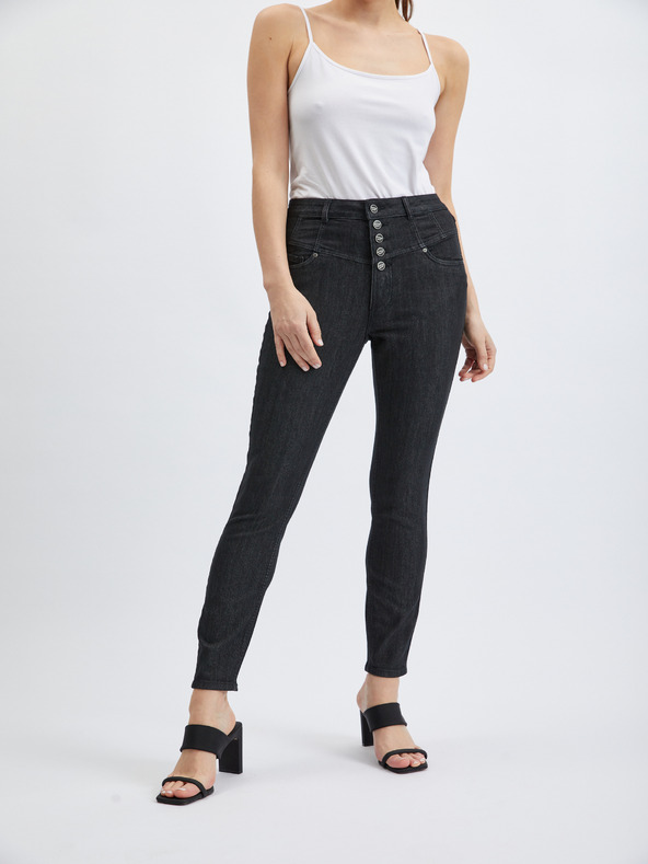 Orsay Schwarze Skinny-Fit-Jeans für Damen ORSAY