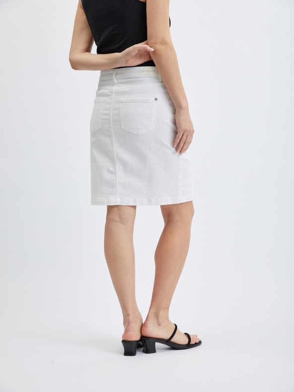 Orsay Weißer Damen-Jeansrock ORSAY