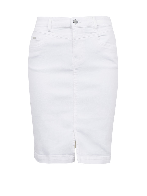 Orsay Weißer Damen-Jeansrock ORSAY