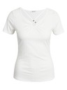 Orsay Weißes Damen-T-Shirt mit dekorativem Detail ORSAY
