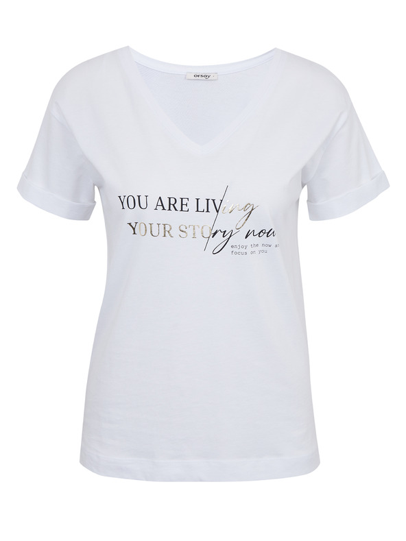 Orsay Weißes Damen T-Shirt ORSAY