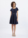 Orsay Dunkelblaues Damenkleid mit Gürtel ORSAY