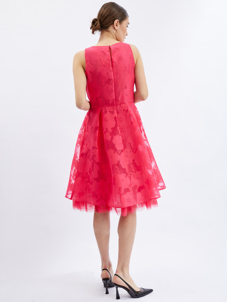 Orsay Dunkelrosa Damenkleid mit dekorativen Details ORSAY