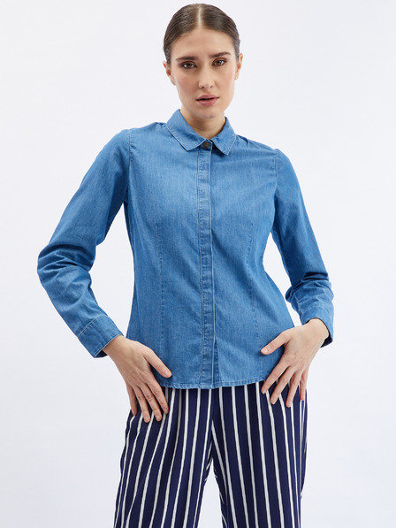 Orsay Blaues Damen-Jeanshemd ORSAY