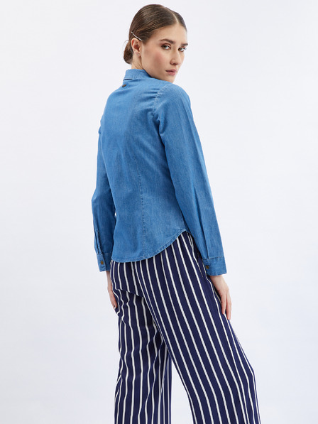 Orsay Blaues Damen-Jeanshemd ORSAY