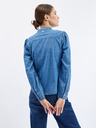 Orsay Blaues Damen-Denim-Shirt mit dekorativem Detail ORSAY