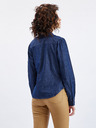 Orsay Dunkelblaues Damen-Denim-Shirt mit dekorativem Detail ORSAY