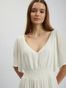 Orsay Cremefarbenes Damen-Maxikleid ORSAY