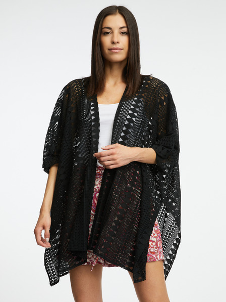 Orsay Schwarzer gemusterter Damen Cardigan ORSAY