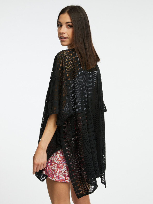 Orsay Schwarzer gemusterter Damen Cardigan ORSAY