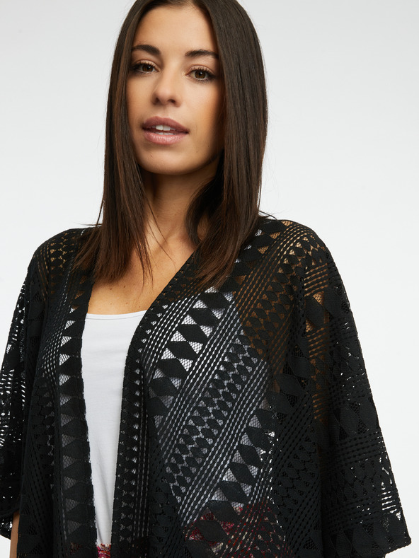 Orsay Schwarzer gemusterter Damen Cardigan ORSAY