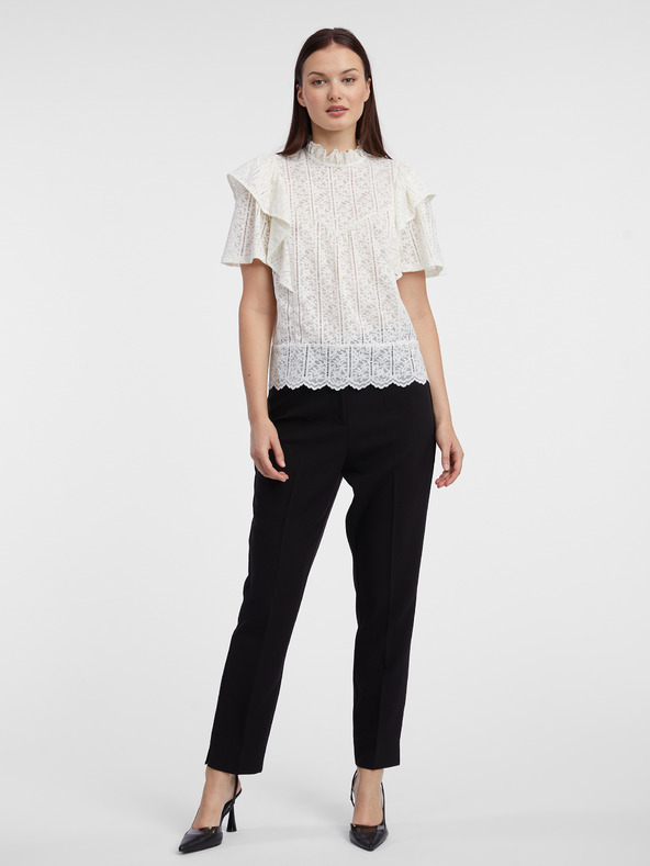 Orsay Weiße Damen-Spitzenbluse ORSAY