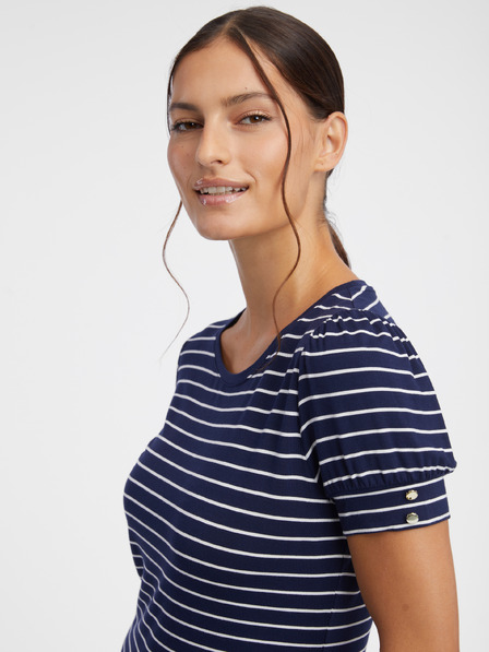 Orsay Dunkelblau gestreiftes Damen-T-Shirt ORSAY