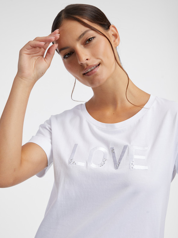 Orsay Weißes Damen T-Shirt ORSAY