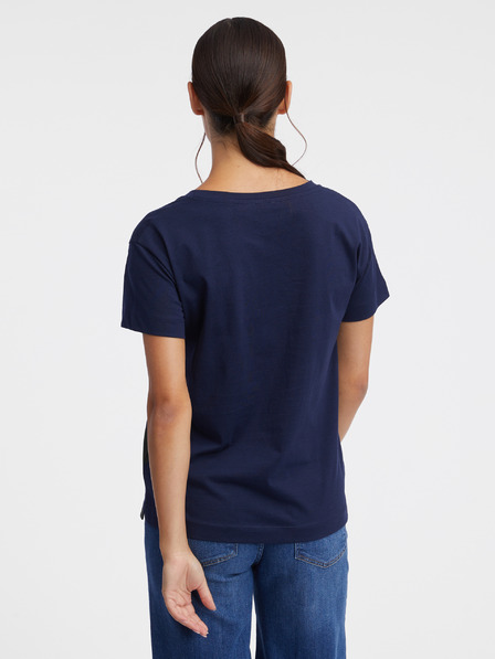 Orsay Dunkelblaues Damen-T-Shirt ORSAY