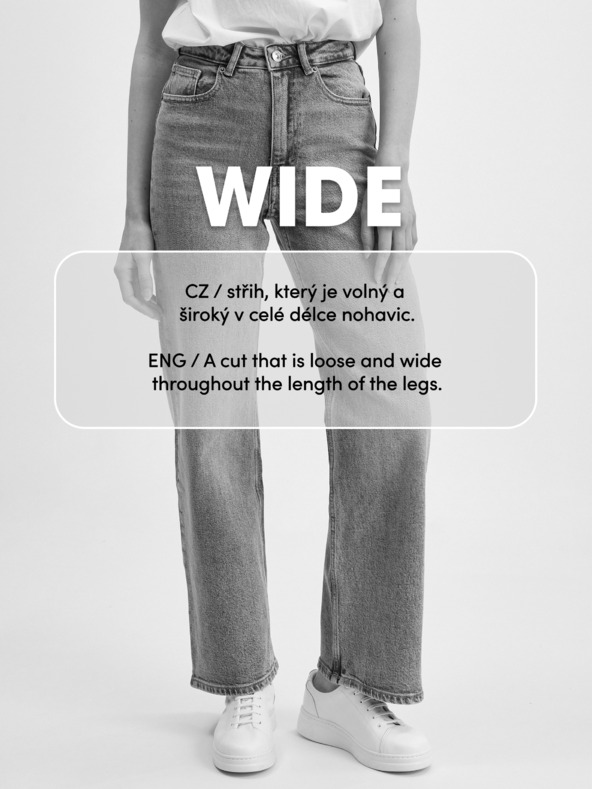 Orsay Blaue weite Damenjeans ORSAY