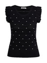 Orsay Schwarzes Damen-Polka-Dot-Pullover-Shirt ORSAY