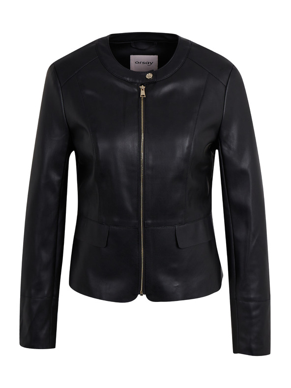 Orsay Schwarze Damen Lederjacke ORSAY