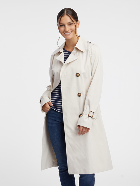 Orsay Cremefarbener Damen-Trenchcoat ORSAY