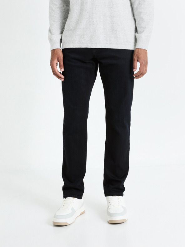 Celio Schwarze Herren Jeans mit geradem Schnitt Celio Fobody15