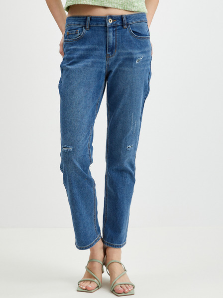 Orsay Dunkelblaue Damenjeans mit gerader Passform ORSAY
