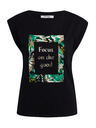 Orsay Schwarzes Damen-T-Shirt ORSAY