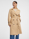 Orsay Beigefarbener Trenchcoat für Damen aus Wildleder ORSAY