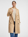 Orsay Beigefarbener Trenchcoat für Damen aus Wildleder ORSAY