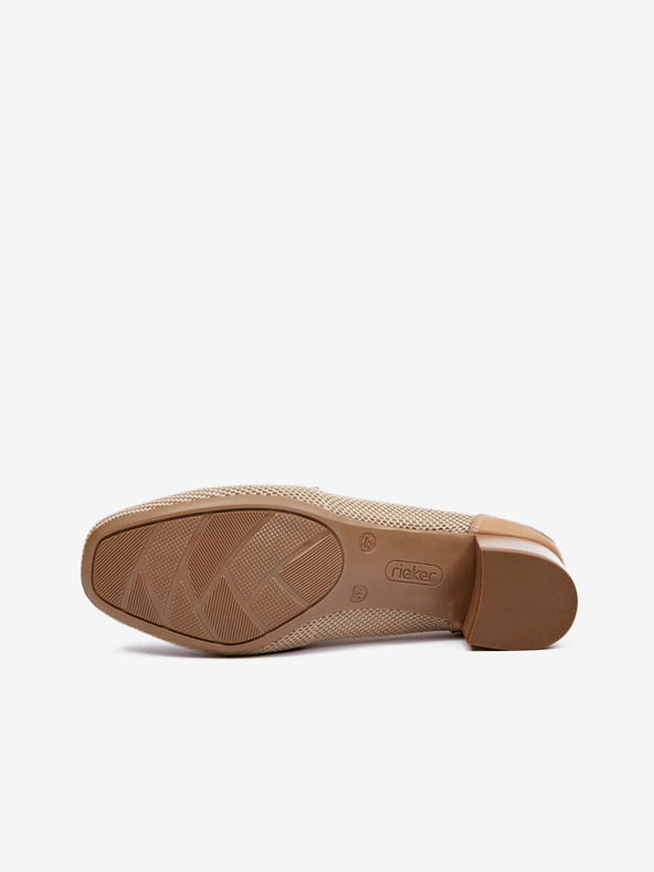 Rieker Hellbraune Damen-Slipper Rieker