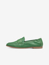Tamaris Grüne Damen Leder Halbschuhe Tamaris