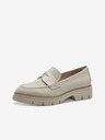 Tamaris Beige Damen Lackleder Halbschuhe Tamaris