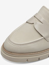 Tamaris Beige Damen Lackleder Halbschuhe Tamaris