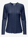 ONLY Dunkelblaues Damen-T-Shirt mit Spitze ONLY Medelina
