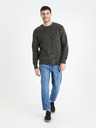 Celio Dunkelgrauer Herren-Basic-Pullover Celio Gexter