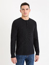 Celio Schwarzer Herren-Basic-Pullover Celio Genesis