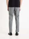 Celio Hellgrau karierte Herren-Cropped-Hose Celio Gochecko
