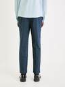 Celio Dunkelblau karierte Herren-Cropped-Hose Celio Gochecko