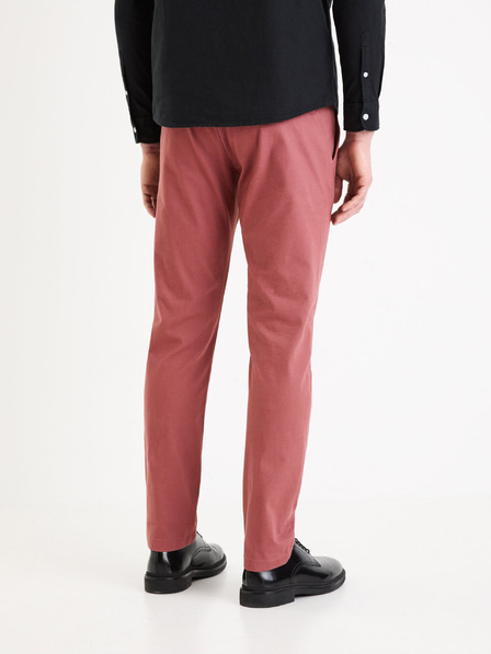 Celio Burgunderfarbene Herren Chino-Hose Celio Tocharles